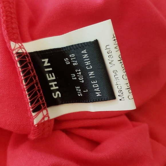 New! Long Sleeve dress w diamond tie up Large - Picture 6 of 6